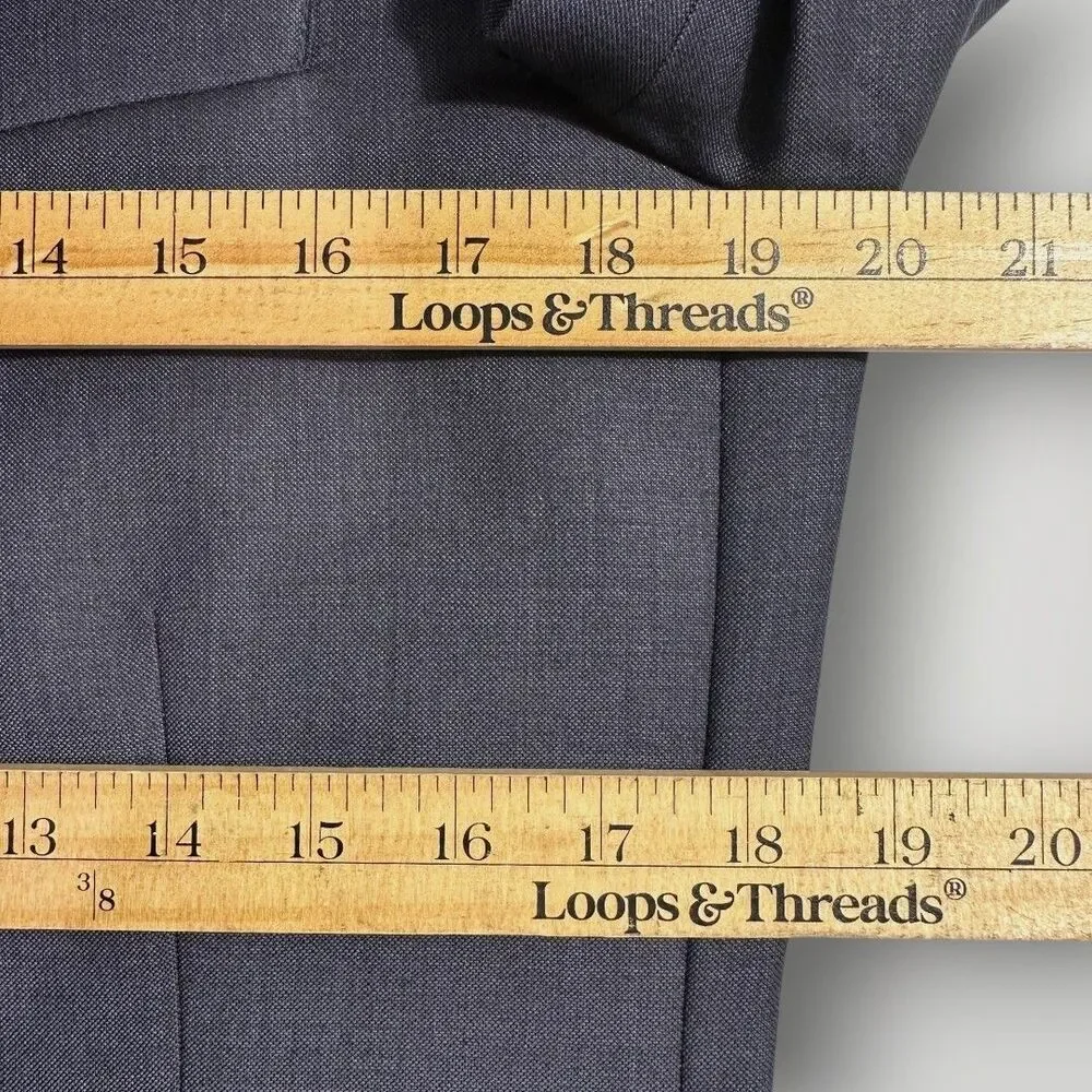 J.CREW THOMPSON Mens Navy Blazer 38R Sport Coat Two Button Suit Jacket Wool